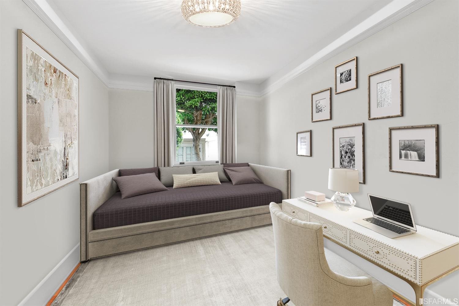 1925 Gough Street, Unit 11 San Francisco, CA 94109 - Photo 20 of 46 a living room with furniture and window
