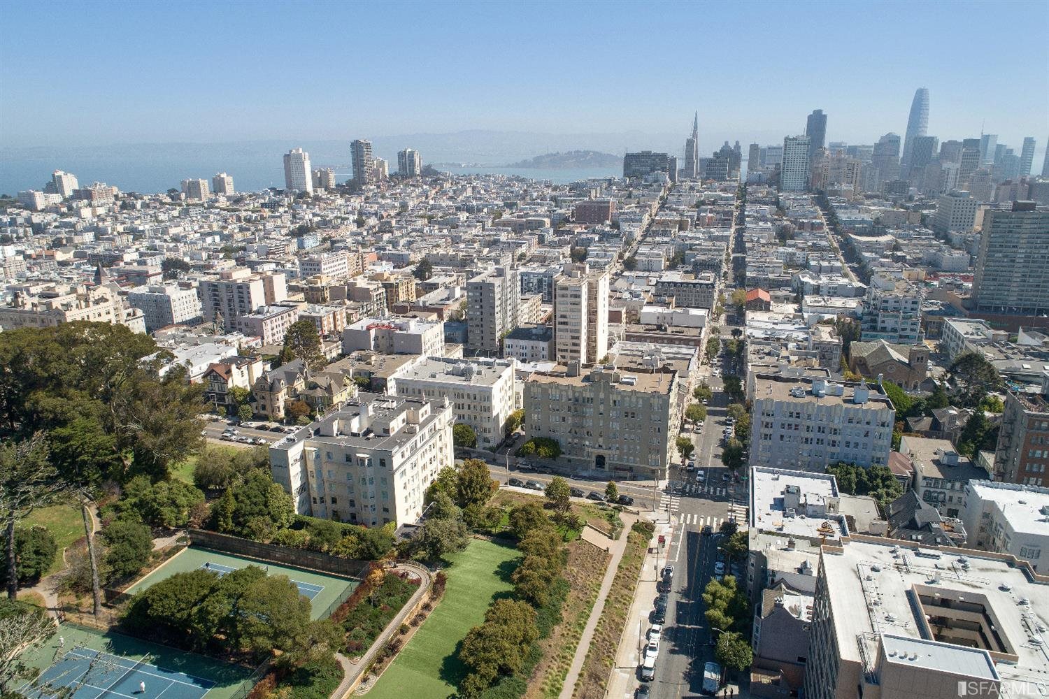 1925 Gough Street, Unit 11 San Francisco, CA 94109 - Photo 41 of 46 an aerial view of a city