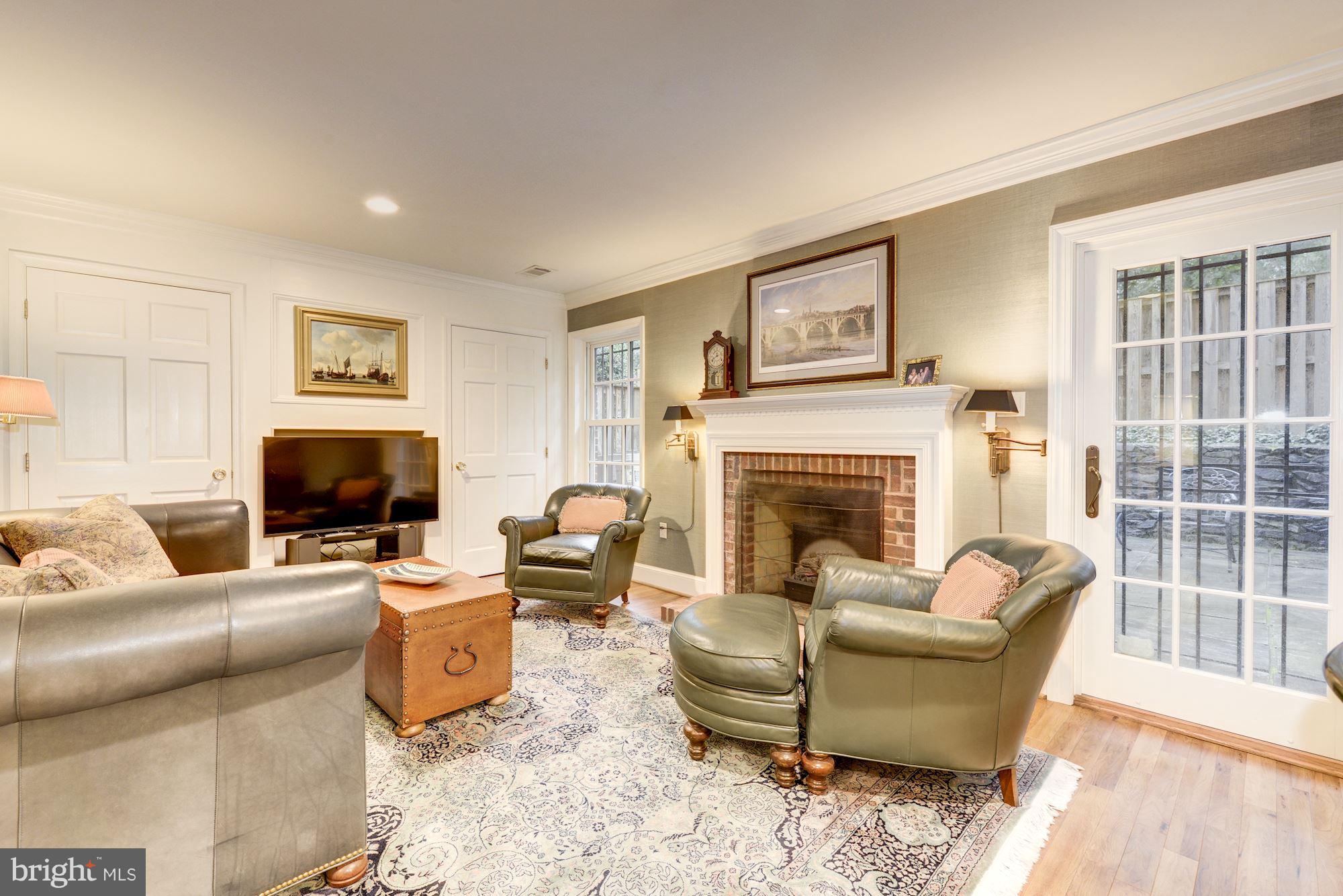 3628 Winfield Lane Northwest Washington, DC 20007 - Photo 23 of 30 Family Room with Fireplace