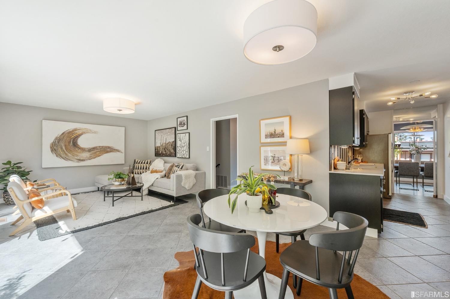 47 Malta Drive San Francisco, CA 94131 - Photo 13 of 40 a living room with furniture and a dining table