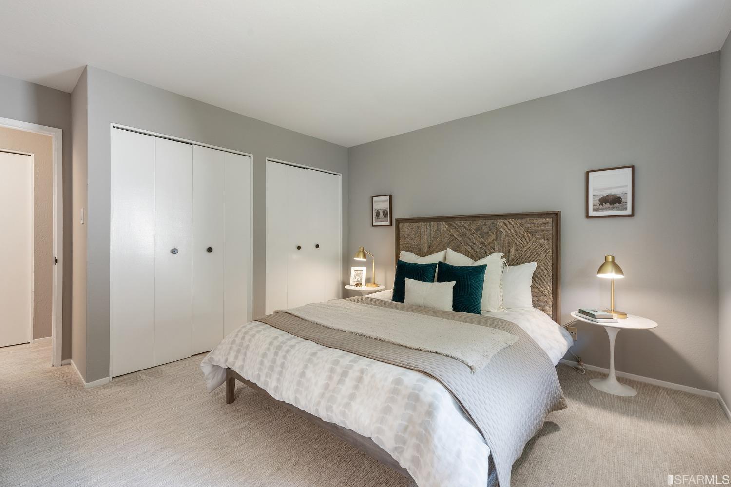 47 Malta Drive San Francisco, CA 94131 - Photo 27 of 40 a bedroom with a bed and a lamp