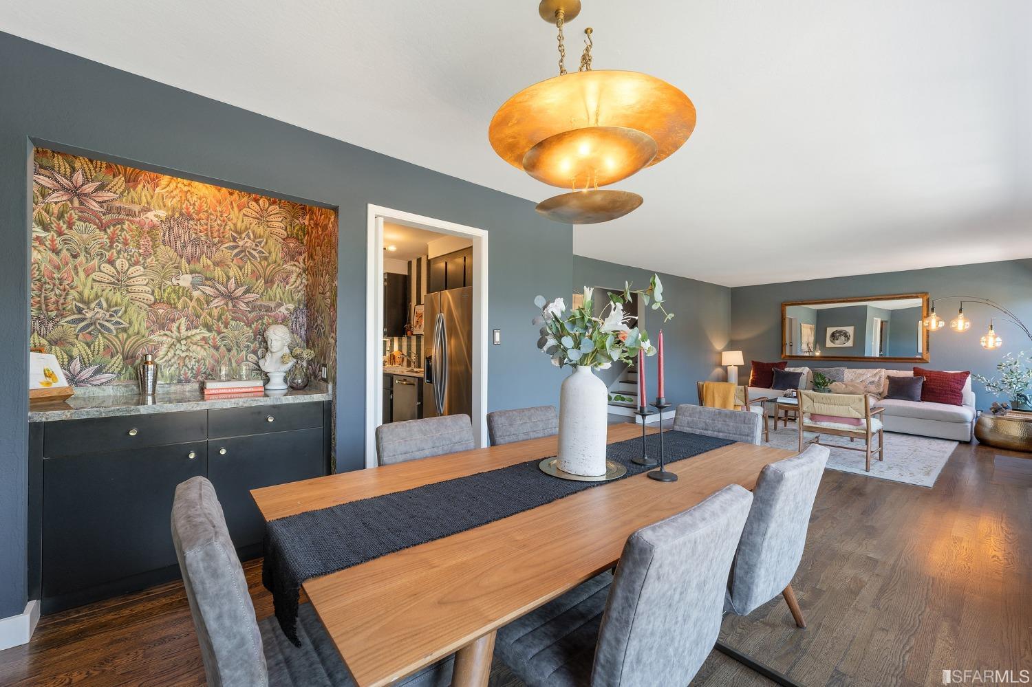 47 Malta Drive San Francisco, CA 94131 - Photo 9 of 40 a view of a dining room with furniture window and wooden floor