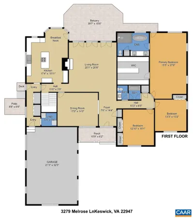 $1,274,000 | 3279 Melrose Lane, Keswick, VA 22947