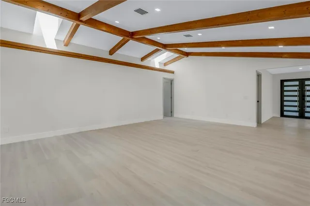 a view of an empty room