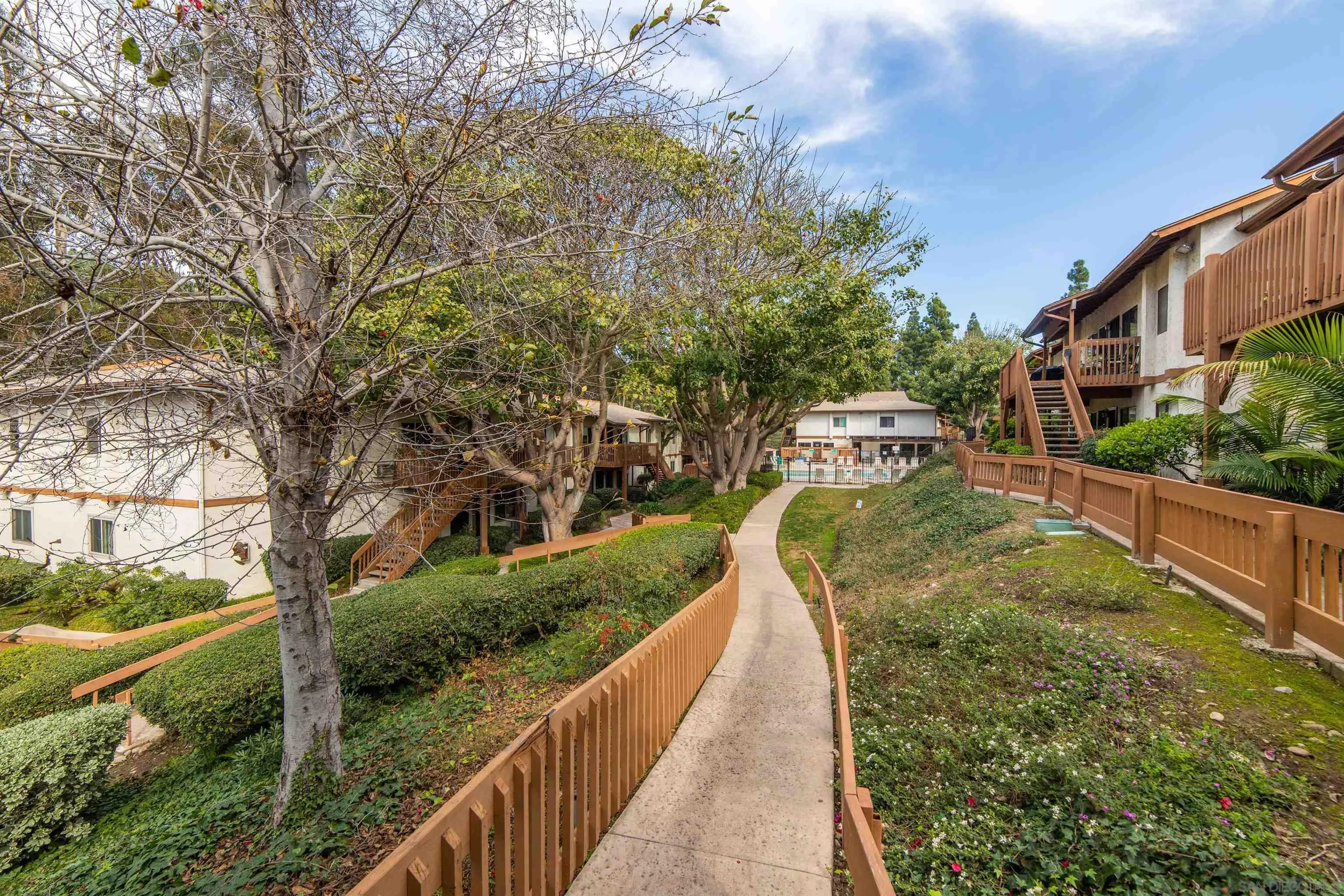 6370 Rancho Mission Road, Unit 913 San Diego, CA 92108 - Photo 19 of 30 a view of a yard with large trees