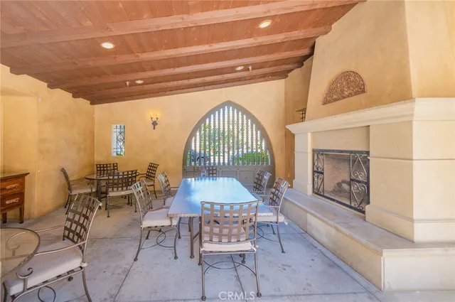 a view of a garden with pathway