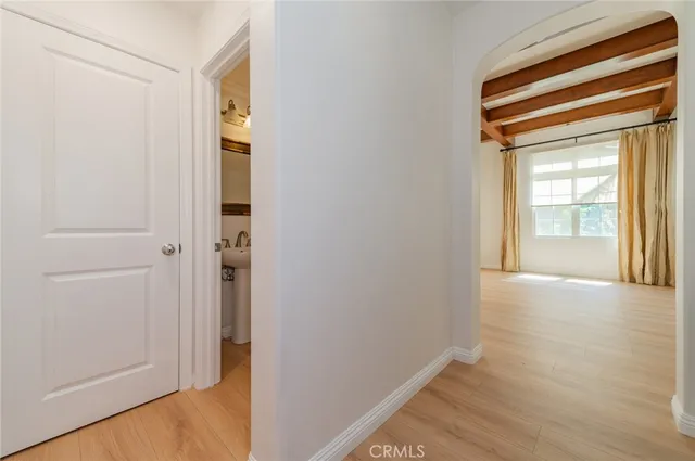 a view of an empty room and window