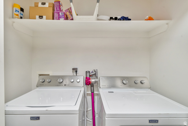 Undisclosed Address Ogden, UT 84403 - Photo 21 of 21 Laundry area with separate washer and dryer