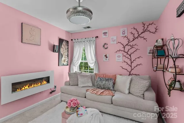 a room with cabinets and wooden floor