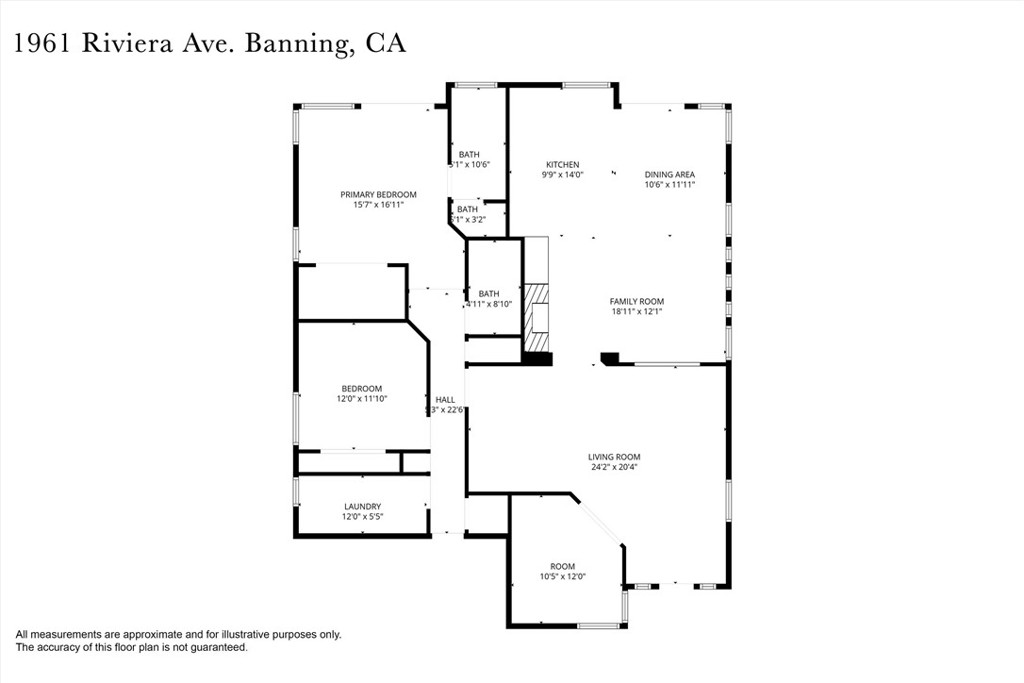 1961 Riviera Avenue Banning, CA 92220 - Photo 7 of 60 a picture of floor plan