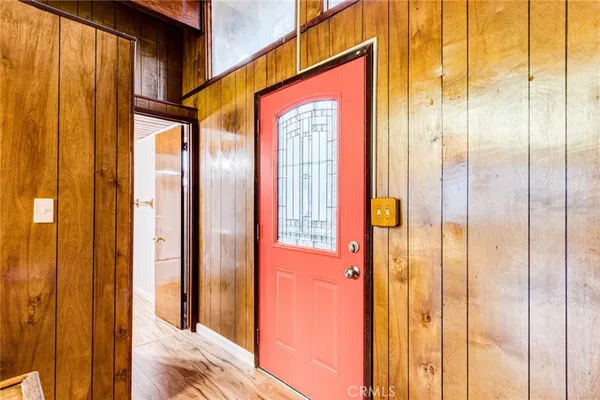 a view of front door