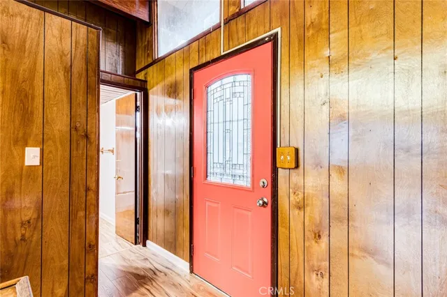 a view of front door