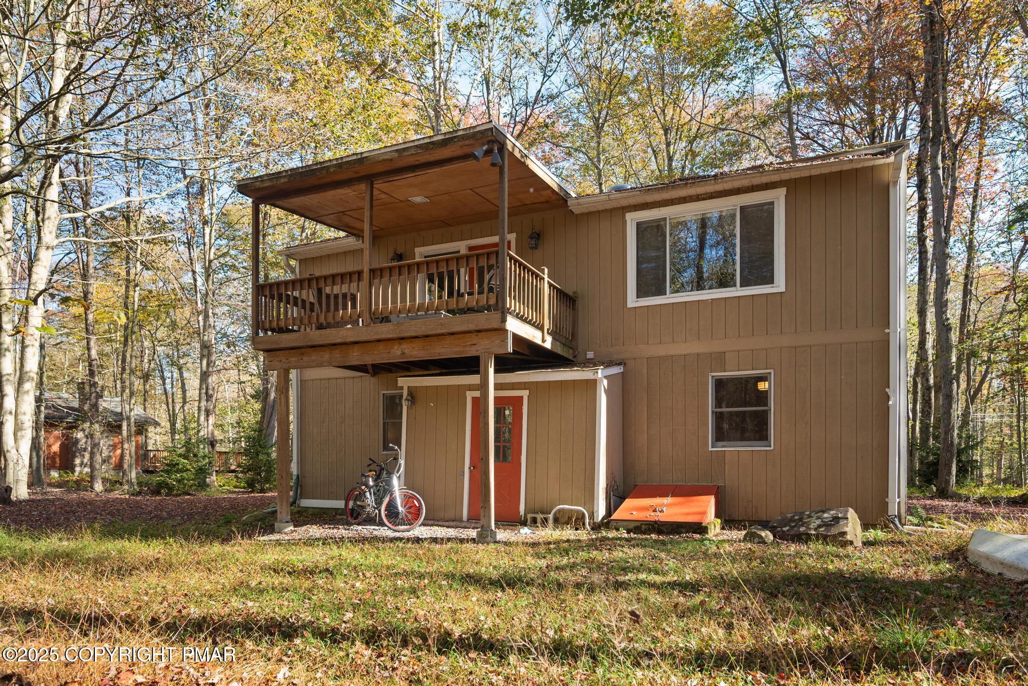 165 Sweet Briar Road Pocono Pines, PA 18350 - Photo 36 of 39 a front view of house with yard