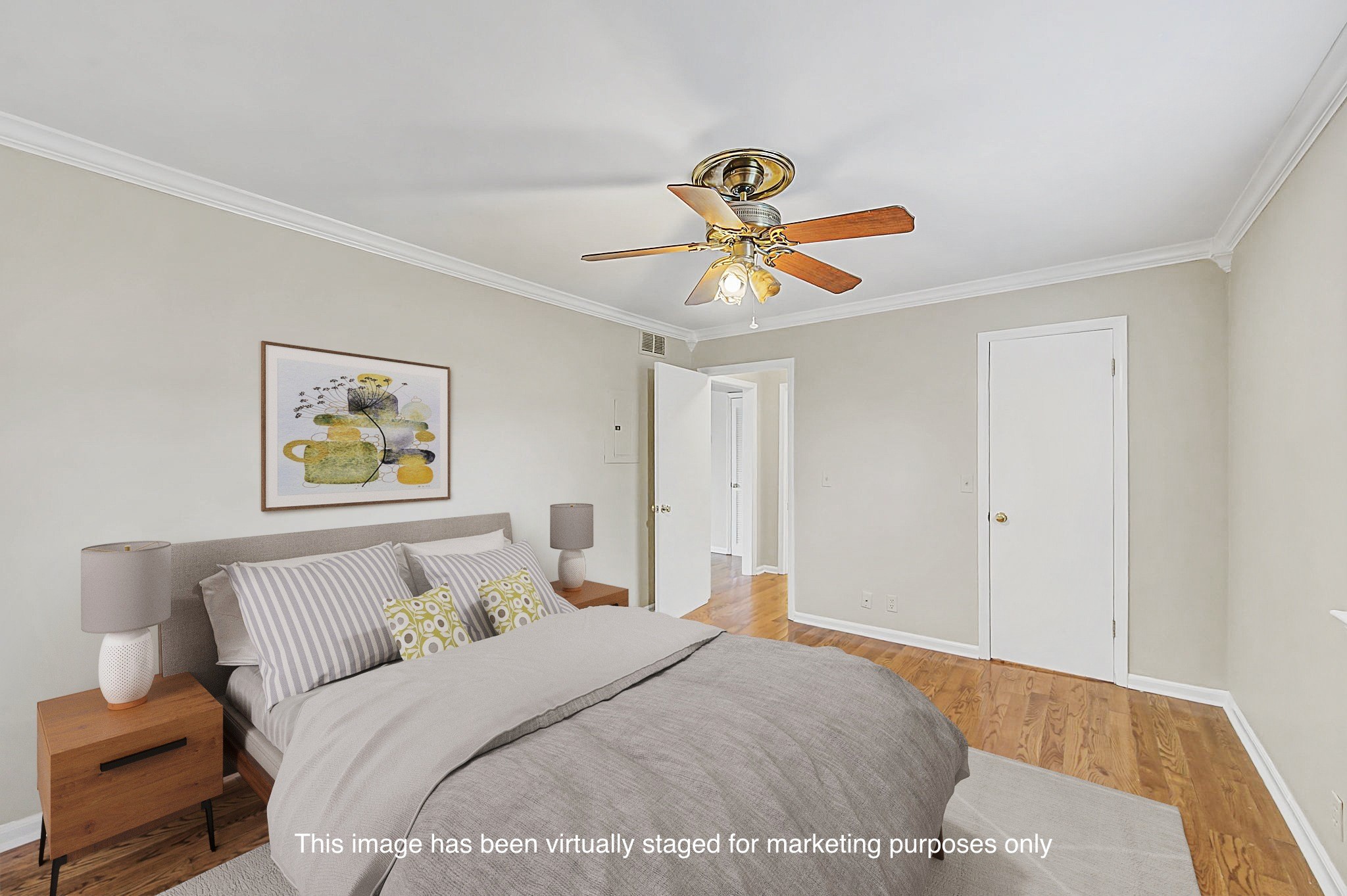 1011 Murfreesboro Road, Unit L10 Franklin, TN 37064 - Photo 26 of 47 a bedroom with a bed and a chandelier