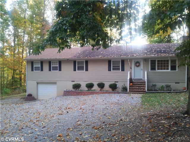 2348 Mountain View Road Powhatan, VA 23139 - Photo 1 of 12 Exterior Front - Front of Home with Stone Wall Aro