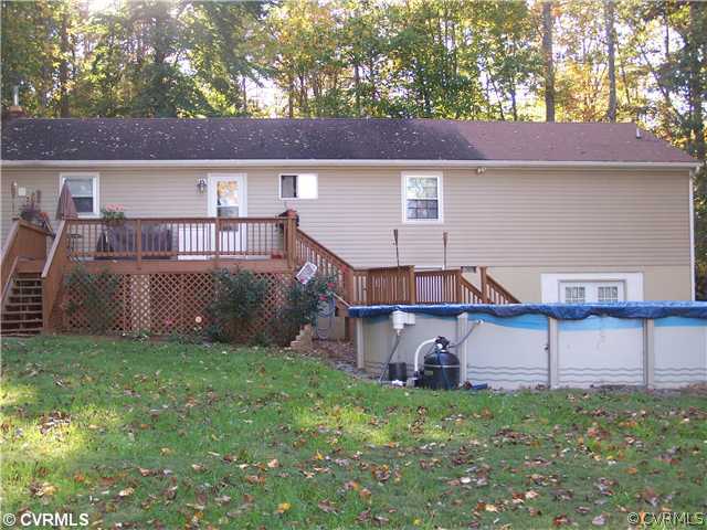 2348 Mountain View Road Powhatan, VA 23139 - Photo 4 of 12 Patio/Deck - Two-Tier Deck With Above Ground Pool