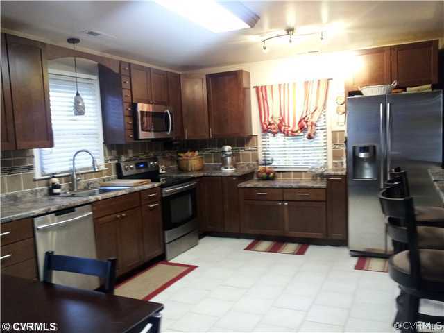2348 Mountain View Road Powhatan, VA 23139 - Photo 6 of 12 Kitchen - Remodeled Kitchen with Stainless Steel A