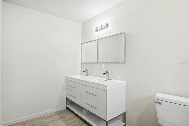 a view of a room with empty racks