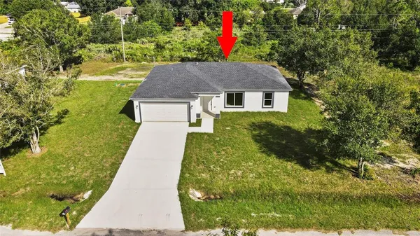 a aerial view of a house
