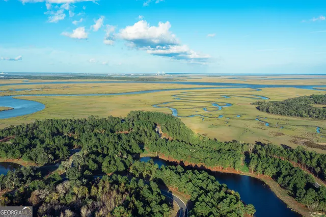 a view of an ocean and a mountain