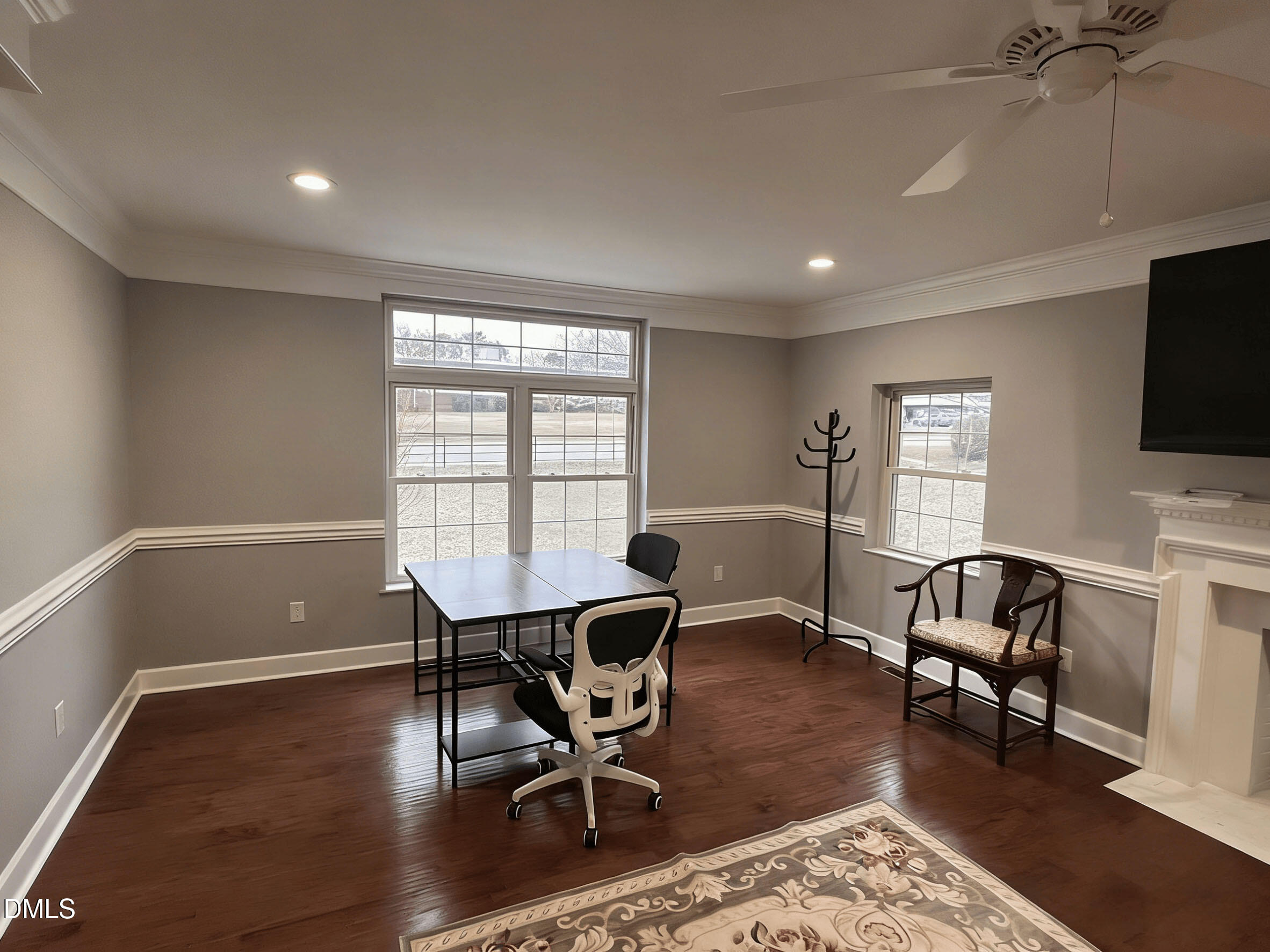 409 Rockingham Street Carthage, NC 28327 - Photo 26 of 56 a workspace with wooden floor and a window