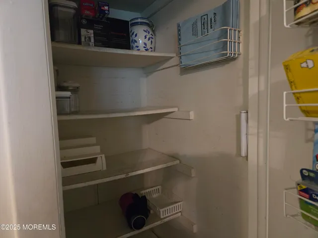 a close view of closet