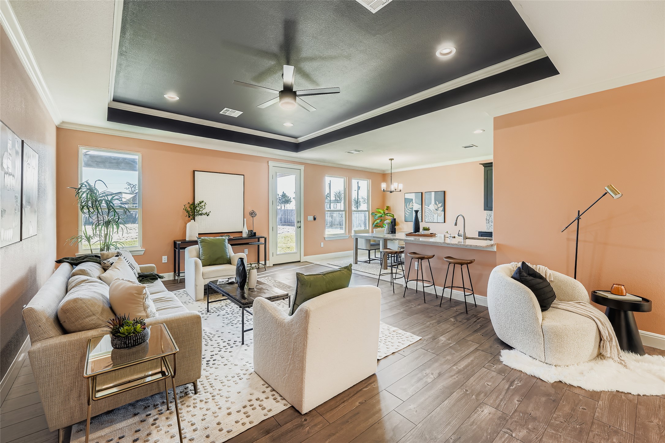 222 Arosa Drive Elgin, TX 78621 - Photo 7 of 40 a living room with furniture and a large window