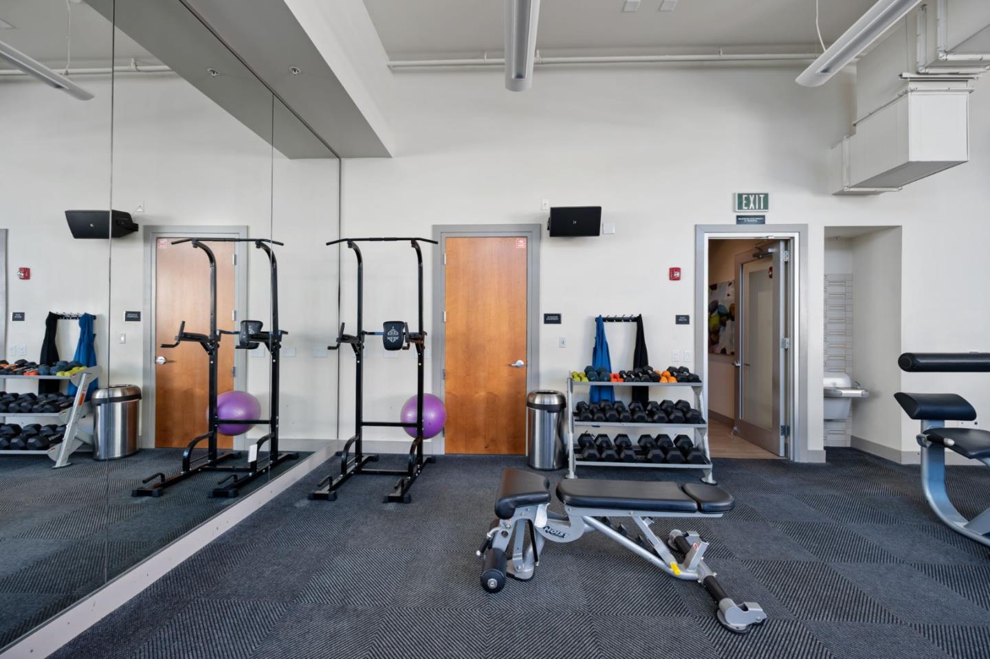 5977 Larkstone Loop San Jose, CA 95123 - Photo 47 of 63 a view of a room with gym equipment