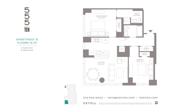 $8,250 | 555 10th Avenue, Unit 22B | Hudson Yards