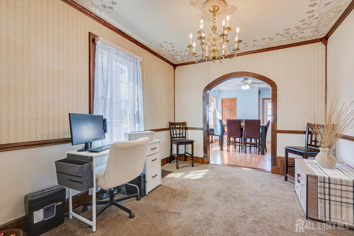 620 Dunellen Avenue Dunellen, NJ 08812 - Photo 8 of 48 a view of a livingroom with furniture and a chandelier