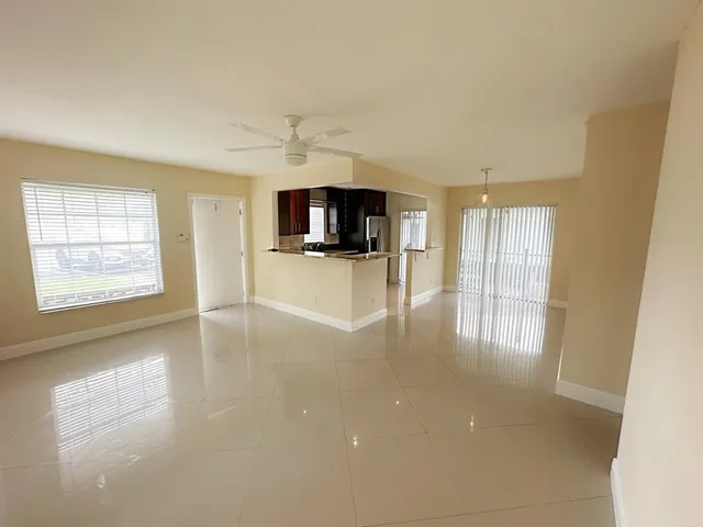 a view of a livingroom with a flat screen tv