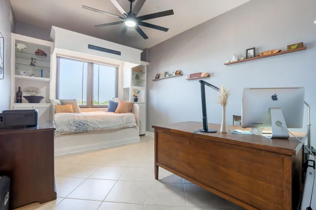 a outdoor space with furniture