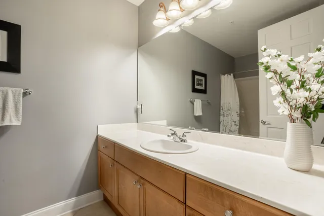 an aerial view of a house with a lake view