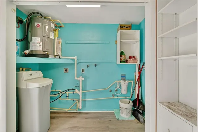 an empty room with window