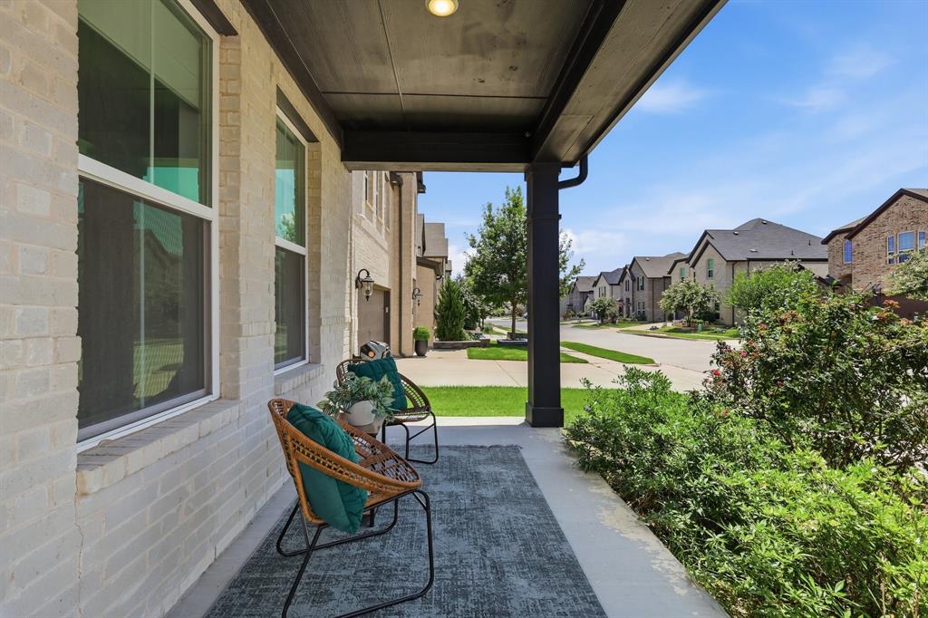 539 Farrell Lane Allen, TX 75013 - Photo 3 of 39 Covered front porch featuring light-colored brick exterior