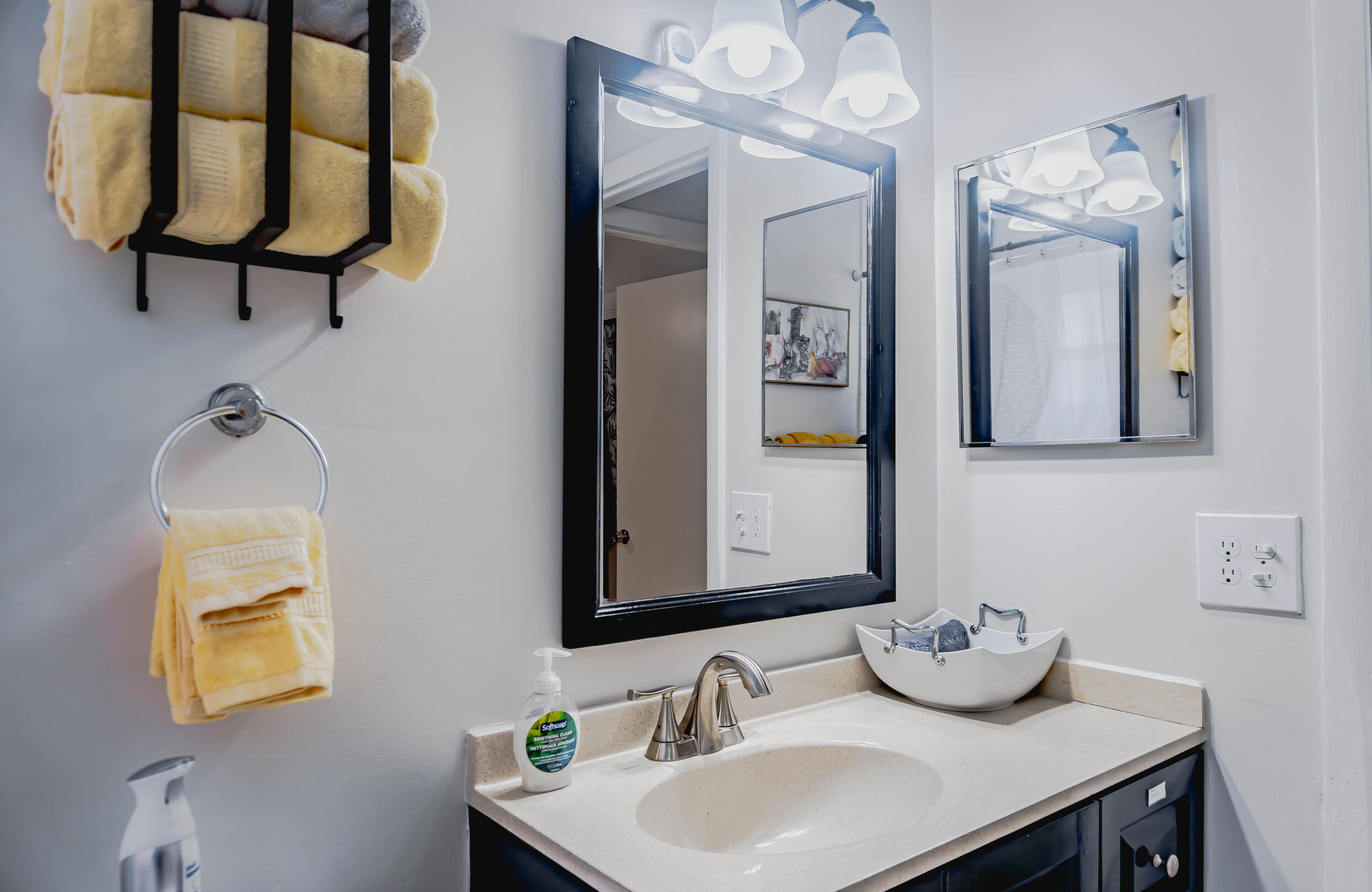 1230 Block Island Road, Unit 1 Wellington, FL 33414 - Photo 13 of 17 a bathroom with a sink and a mirror
