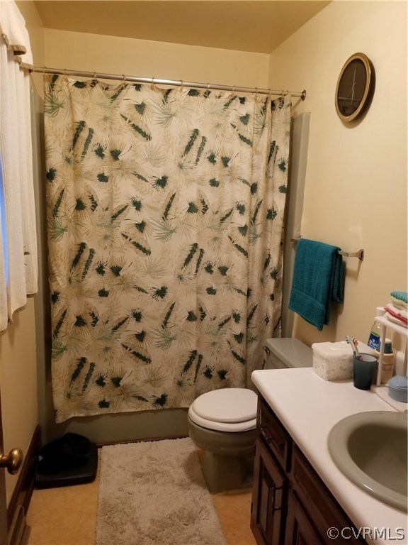 14500 Reed Rock Road Amelia Court House, VA 23002 - Photo 37 of 37 a bathroom with a sink a toilet and shower curtain