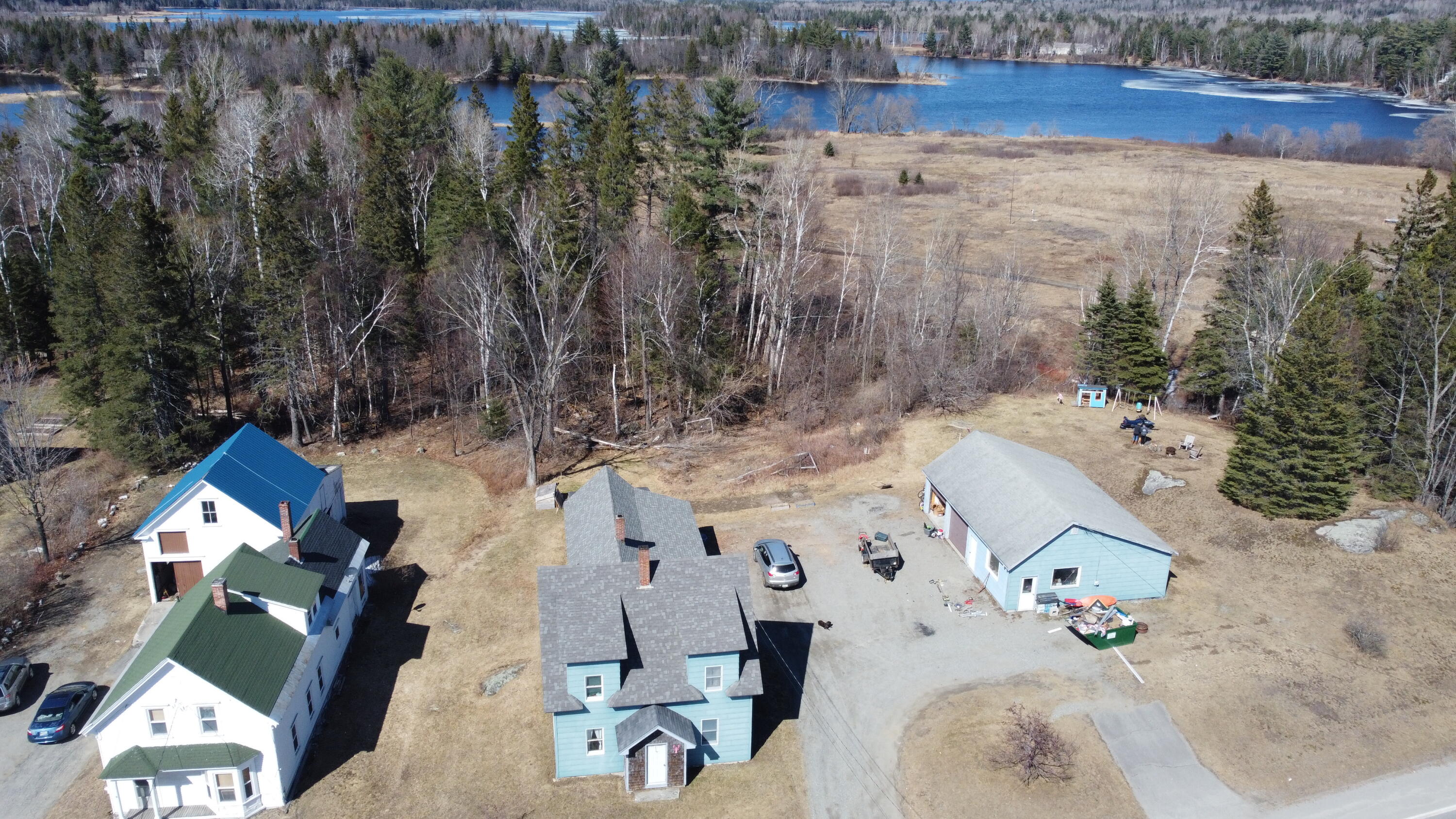 123-125 Main Street Stratton, ME 04982 - Photo 2 of 21 View of Back yard towards Lake