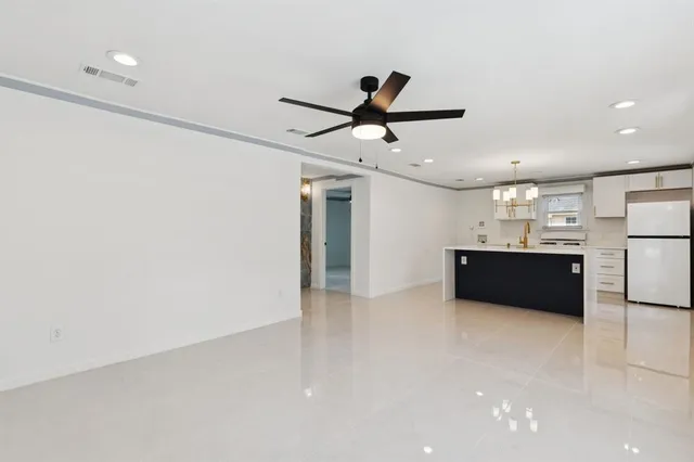 a view of an empty room