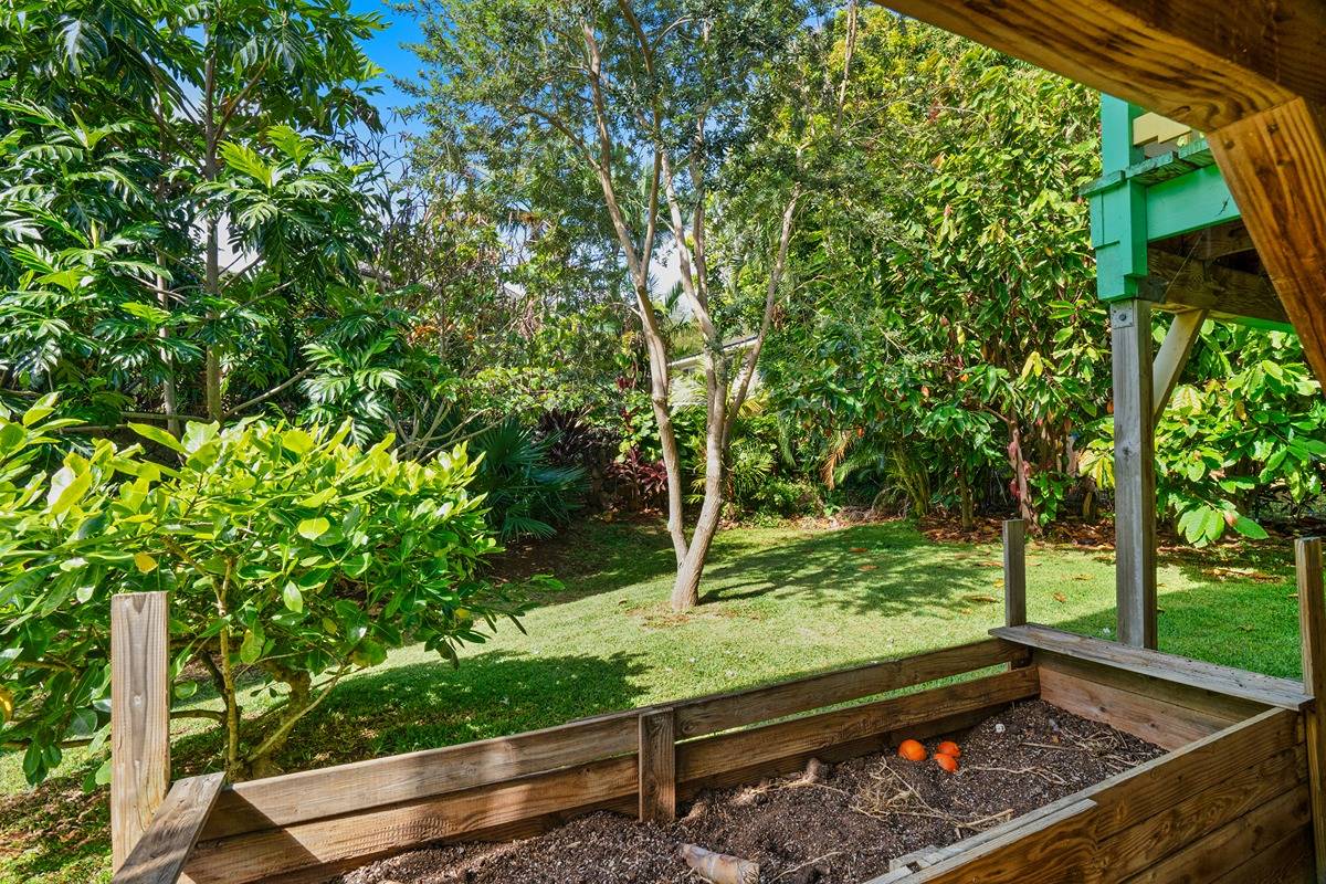 4875 A Hauaala Road, Unit 2 Kapaa, HI 96746 - Photo 26 of 30 a view of a garden with wooden fence