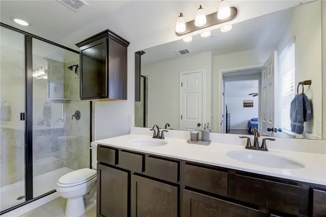 an empty room with closet