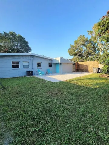 a house view with a garden space