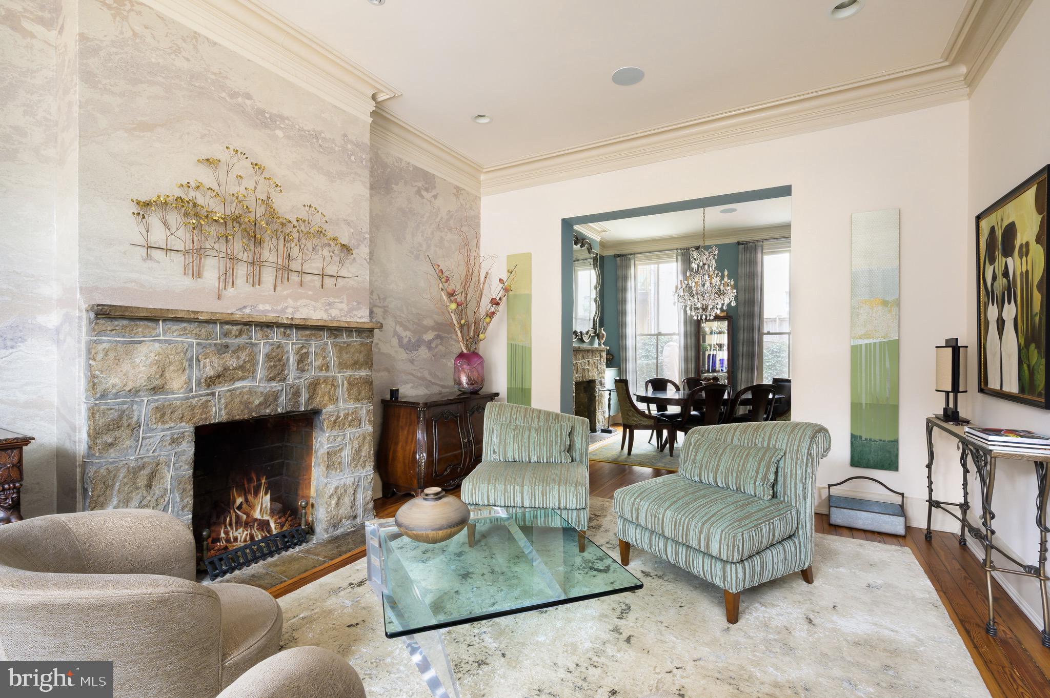 1335 Vermont Avenue Northwest Washington, DC 20005 - Photo 11 of 47 a living room with furniture and a fireplace
