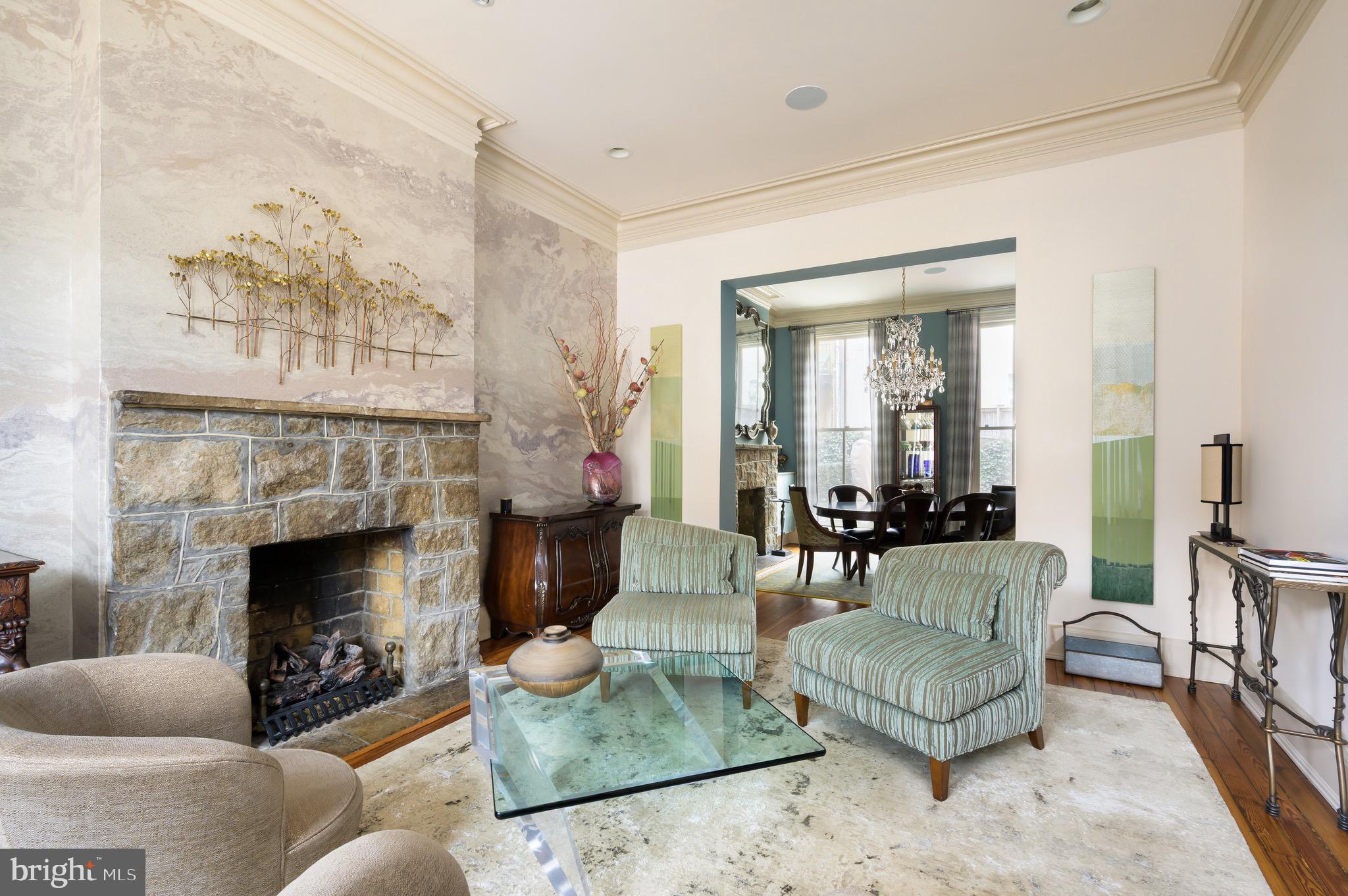 1335 Vermont Avenue Northwest Washington, DC 20005 - Photo 10 of 47 a living room with furniture and a fireplace