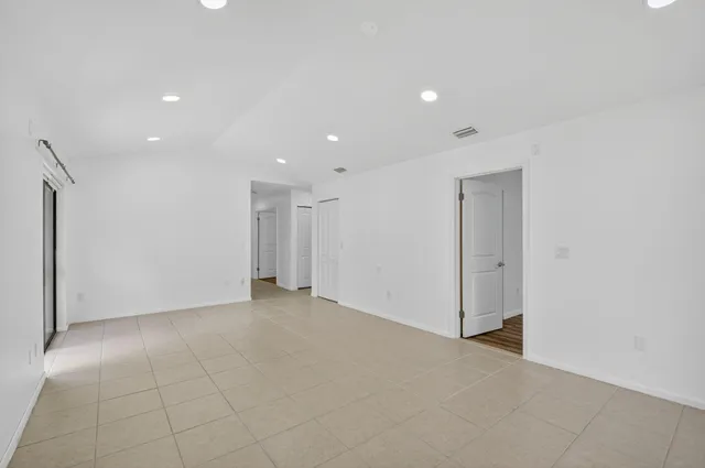 a view of an empty room