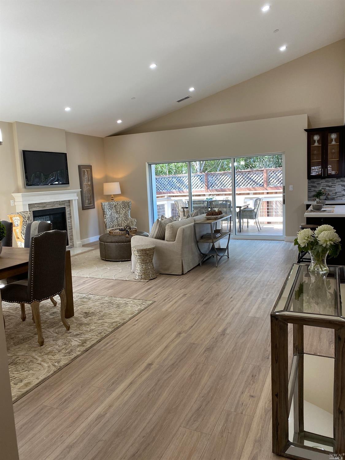 Wonderful 3 bedroom, 2 bathroom 1,576 sq ft Single Story. Spacious great room which opens to deck with three panel disappearing sliding glass door. Perfect for indoor outdoor living and entertaining.