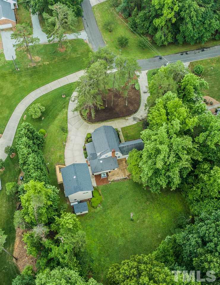 10 Canterbury Drive Roxboro, NC 27573 - Photo 30 of 30 an aerial view of a house with a yard and outdoor seating
