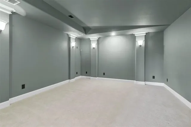 a view of an empty room