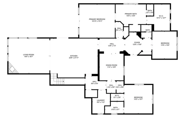 a picture of a floor plan