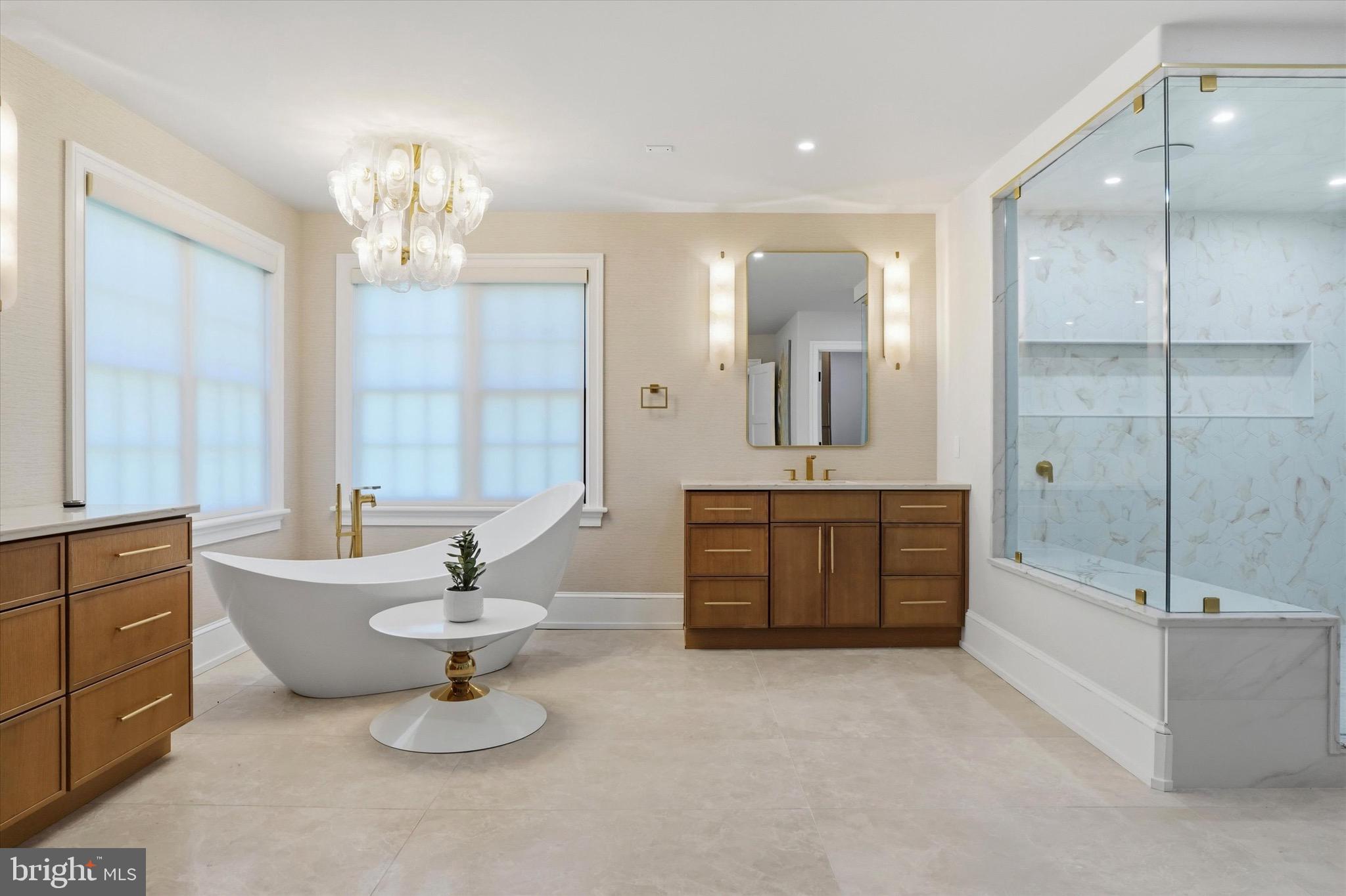 1300 Valley Road Villanova, PA 19085 - Photo 41 of 75 Primary bathroom his/her vanities